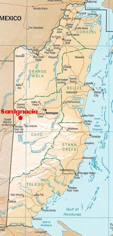 แผนที่ของซาน ignacio เบลไลซ์ name