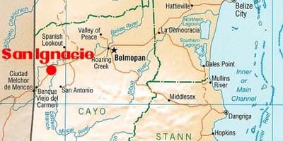 แผนที่ของซาน ignacio เบลไลซ์ name