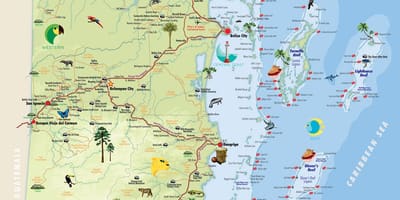 แผนที่ของเบลไลซ์ attractions