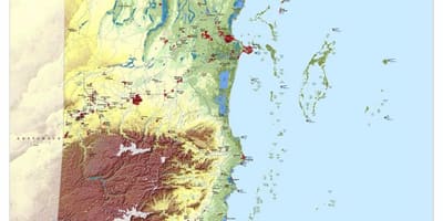 แผนที่ของ topographic เบลไลซ์ name